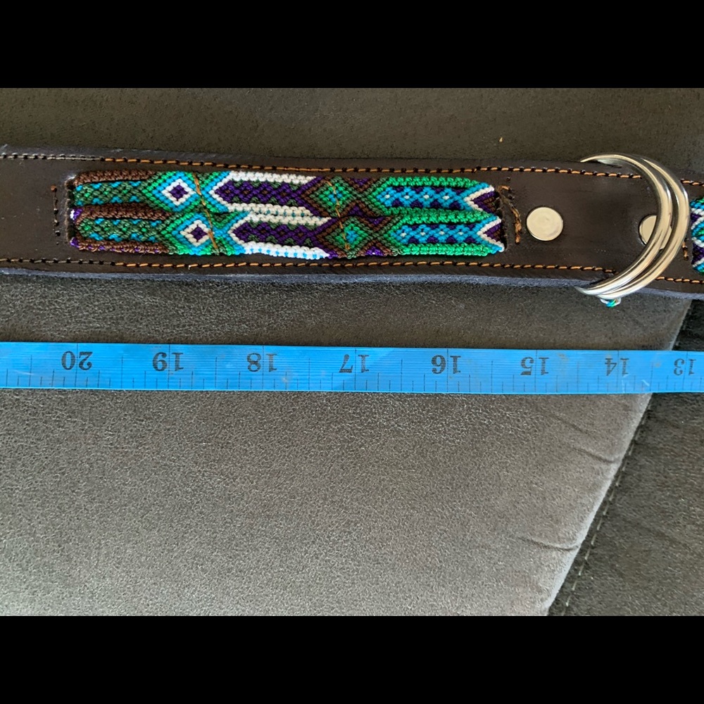 Leather dog colllar